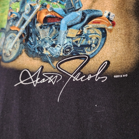 Harley-Davidson T-Shirt Scott Jacobs Limited Edition Graphics Women's Large - Picture 4 of 7